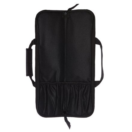 Ergo Chef 5 Pocket Chef Knife Case Roll Bag Bi-Fold (Black) Lightweight - Durable Nylon / Polyester Blend– Perfect for the Busy Traveling Chef