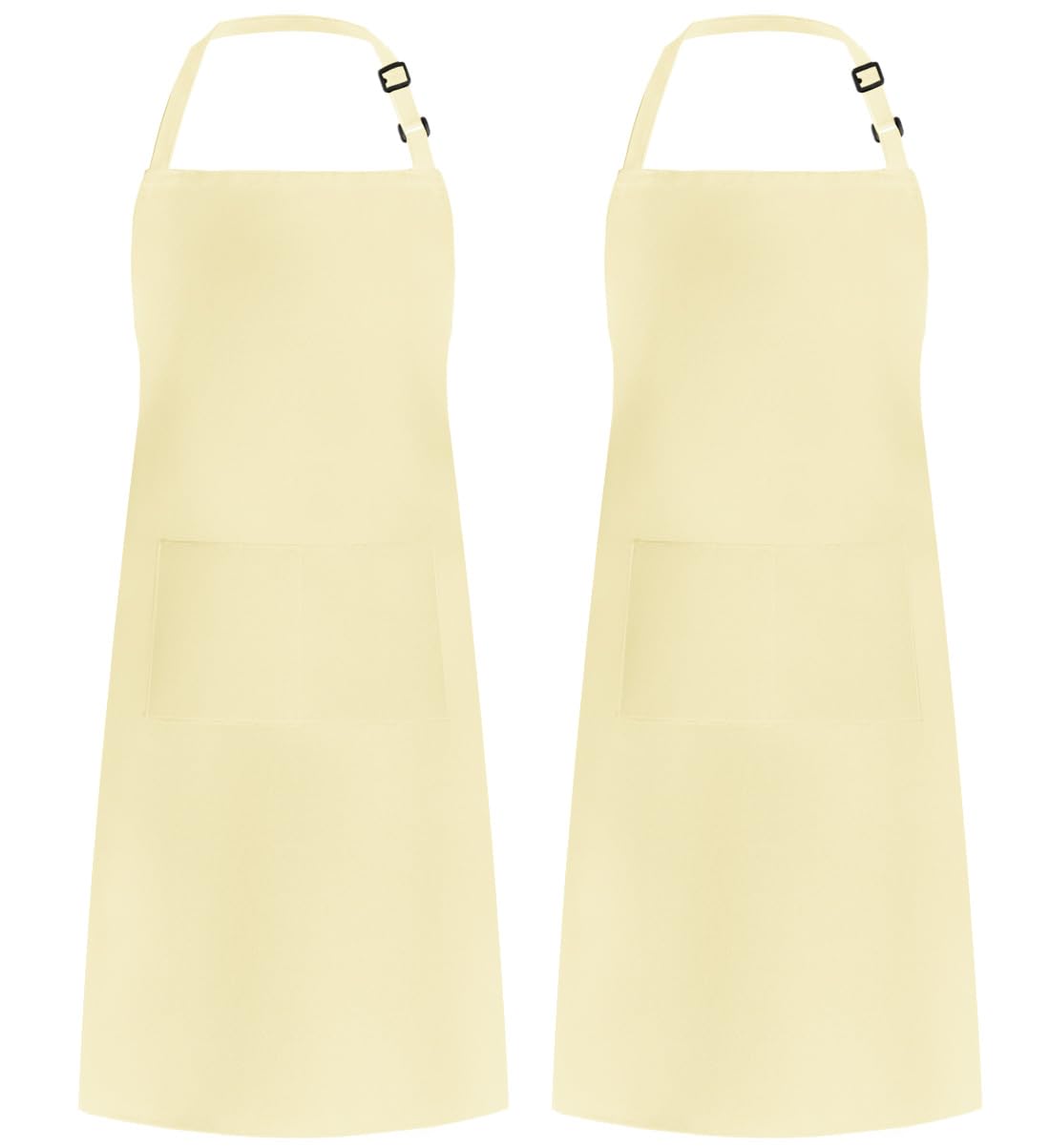 Syntus Adjustable Bib Apron with 2 Pockets Cooking Kitchen Aprons for Women Men Chef