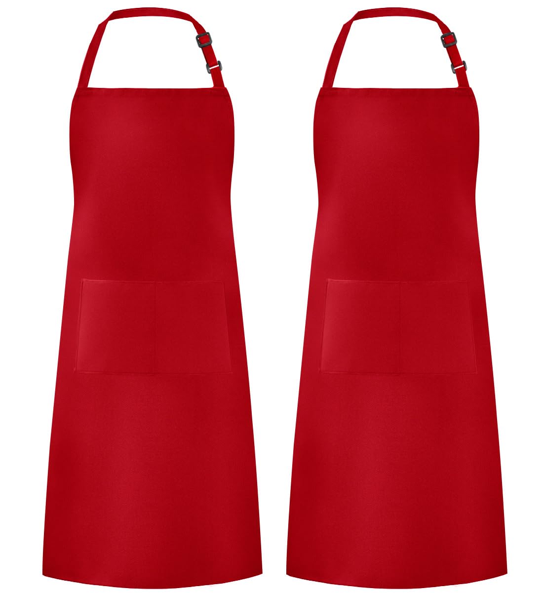 Syntus Adjustable Bib Apron with 2 Pockets Cooking Kitchen Aprons for Women Men Chef