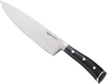 Classic 8-inch Full Tang High Carbon Stainless Steel Chef's Knife, Multipurpose Kitchen Knife with Three Rivets, Silver