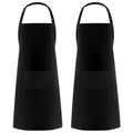 Syntus Adjustable Bib Apron with 2 Pockets Cooking Kitchen Aprons for Women Men Chef