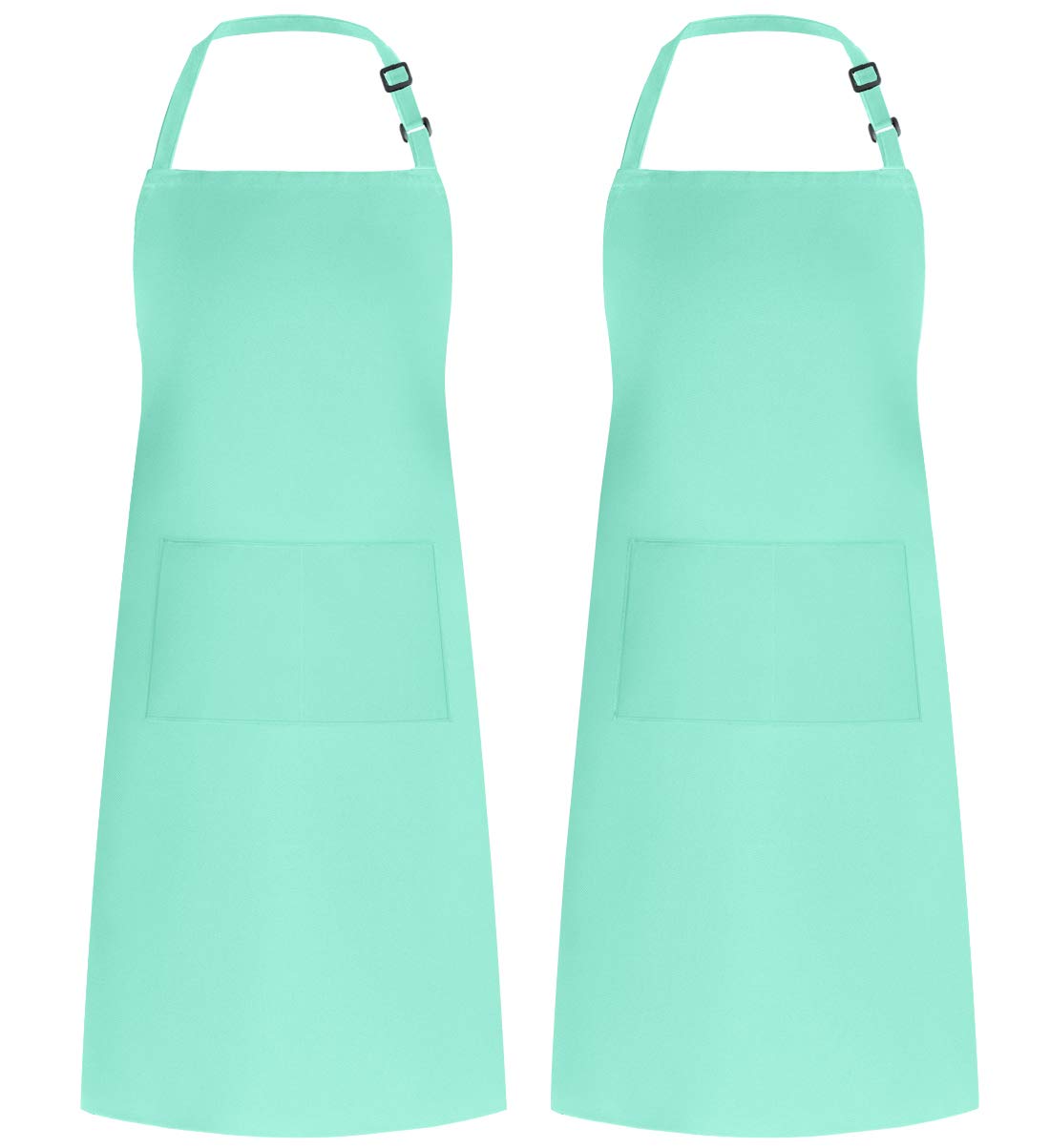 Syntus Adjustable Bib Apron with 2 Pockets Cooking Kitchen Aprons for Women Men Chef