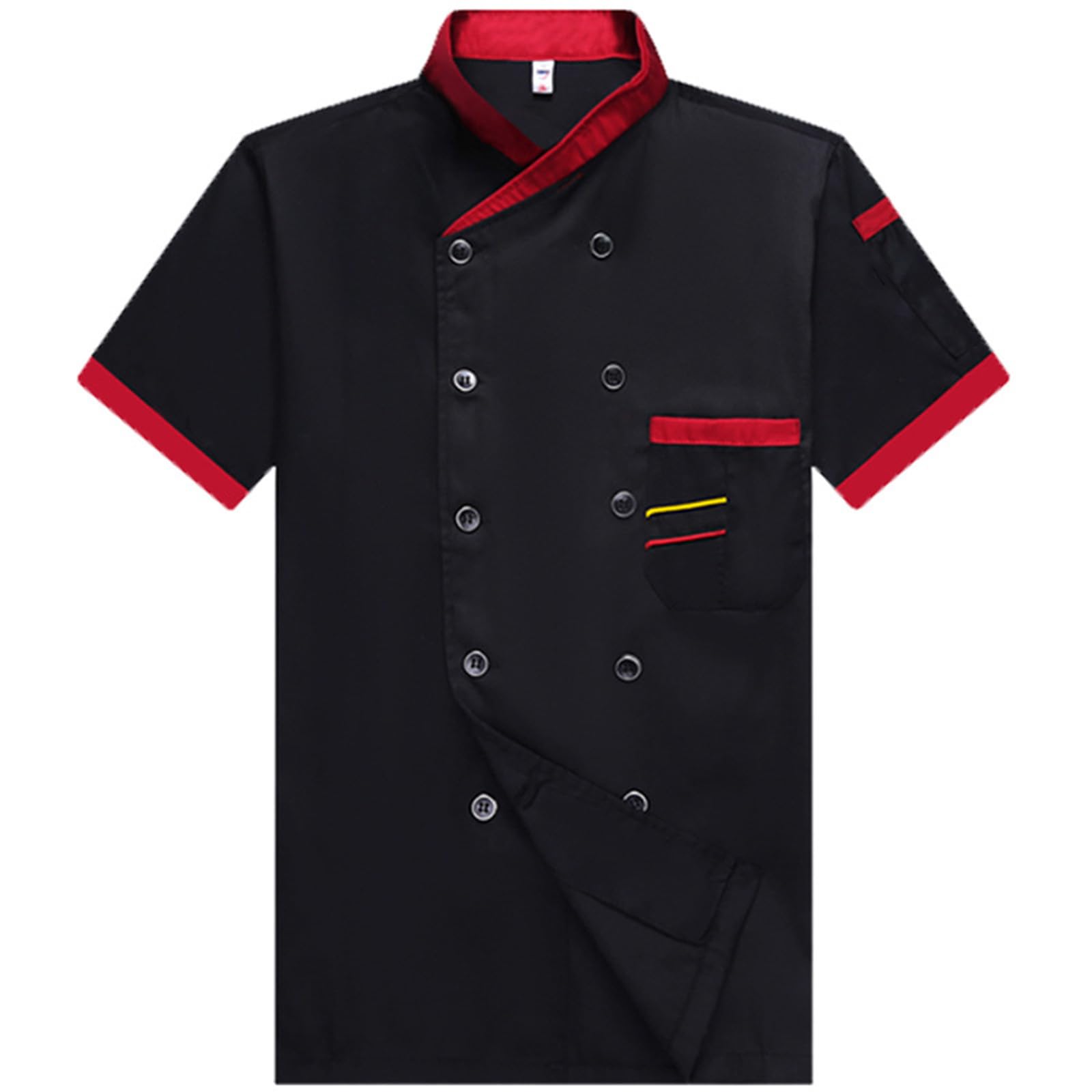 Unisex Chef Coat Short Sleeve,Chef Coat Men/Women Comfortable Button Closure - Kitchen,Restaurant,Hotel Uniform