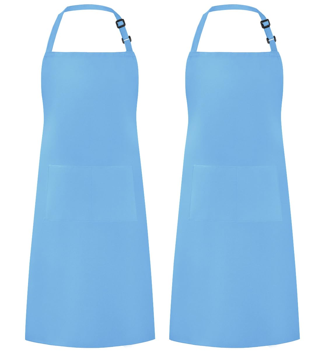 Syntus Adjustable Bib Apron with 2 Pockets Cooking Kitchen Aprons for Women Men Chef