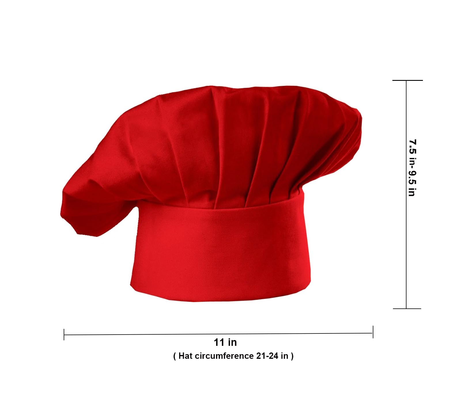 Hyzrz Chef Hat Adult Adjustable Elastic Baker Kitchen Cooking Chef Cap