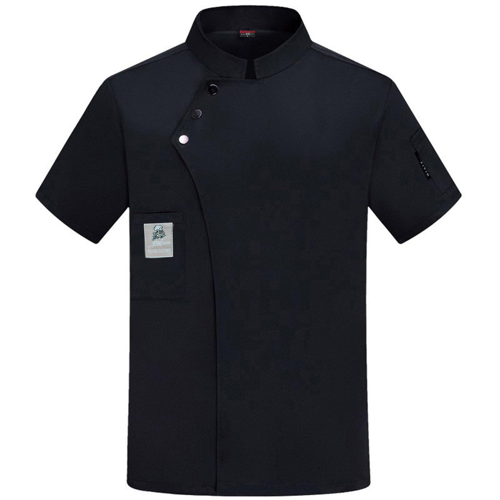 Unisex Chef Coat Short Sleeve,Chef Coat Men/Women Comfortable Button Closure - Kitchen,Restaurant,Hotel Uniform