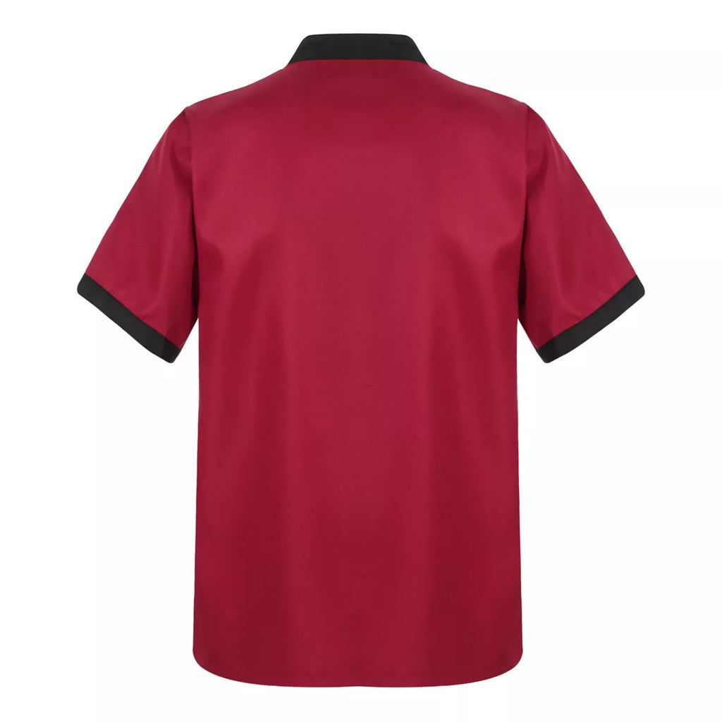 Unisex Chef Coat Short Sleeve,Chef Coat Men/Women Comfortable Button Closure - Kitchen,Restaurant,Hotel Uniform