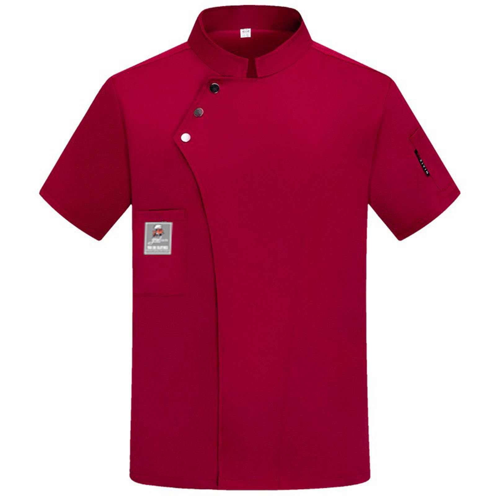 Unisex Chef Coat Short Sleeve,Chef Coat Men/Women Comfortable Button Closure - Kitchen,Restaurant,Hotel Uniform