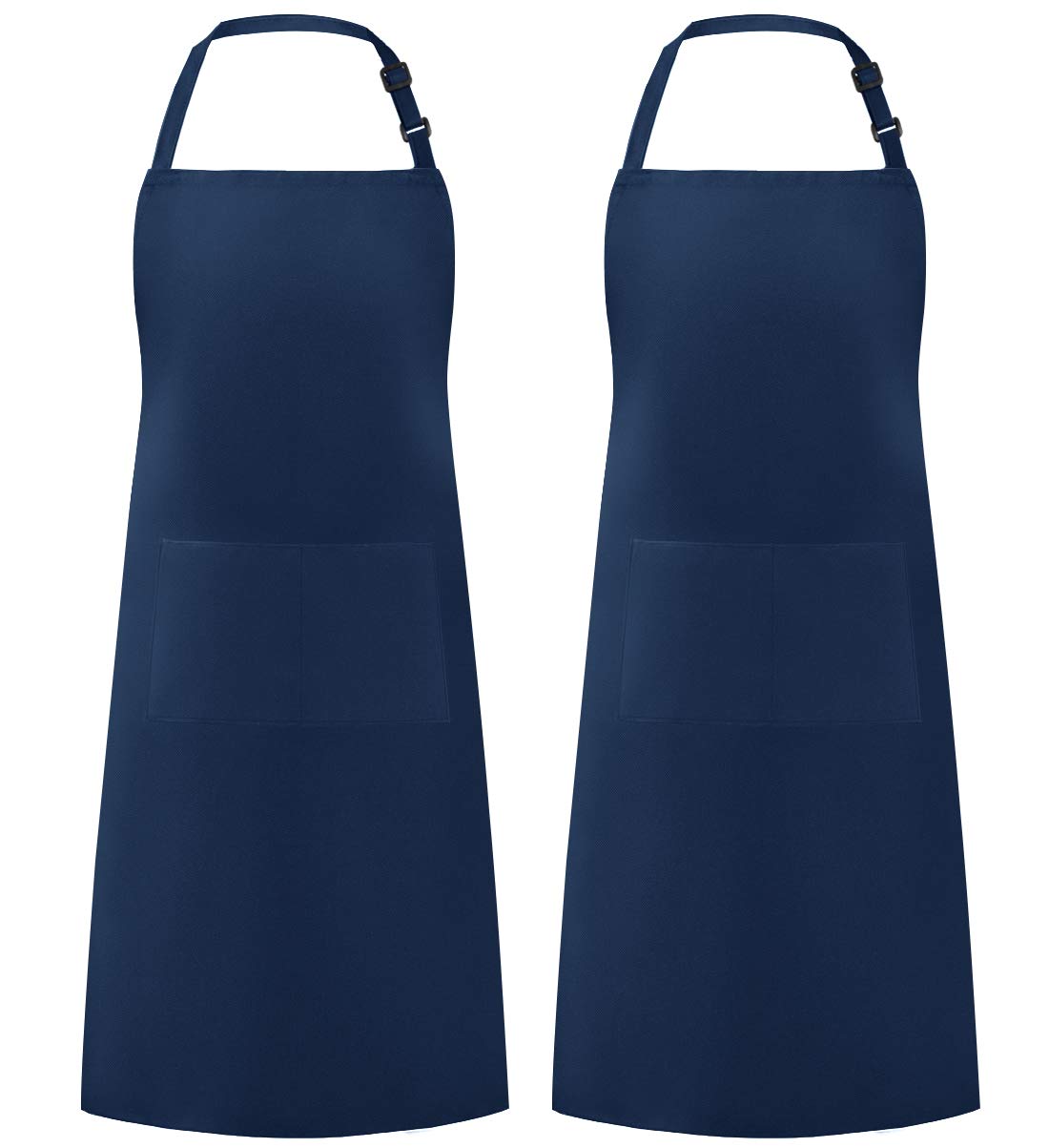 Syntus Adjustable Bib Apron with 2 Pockets Cooking Kitchen Aprons for Women Men Chef