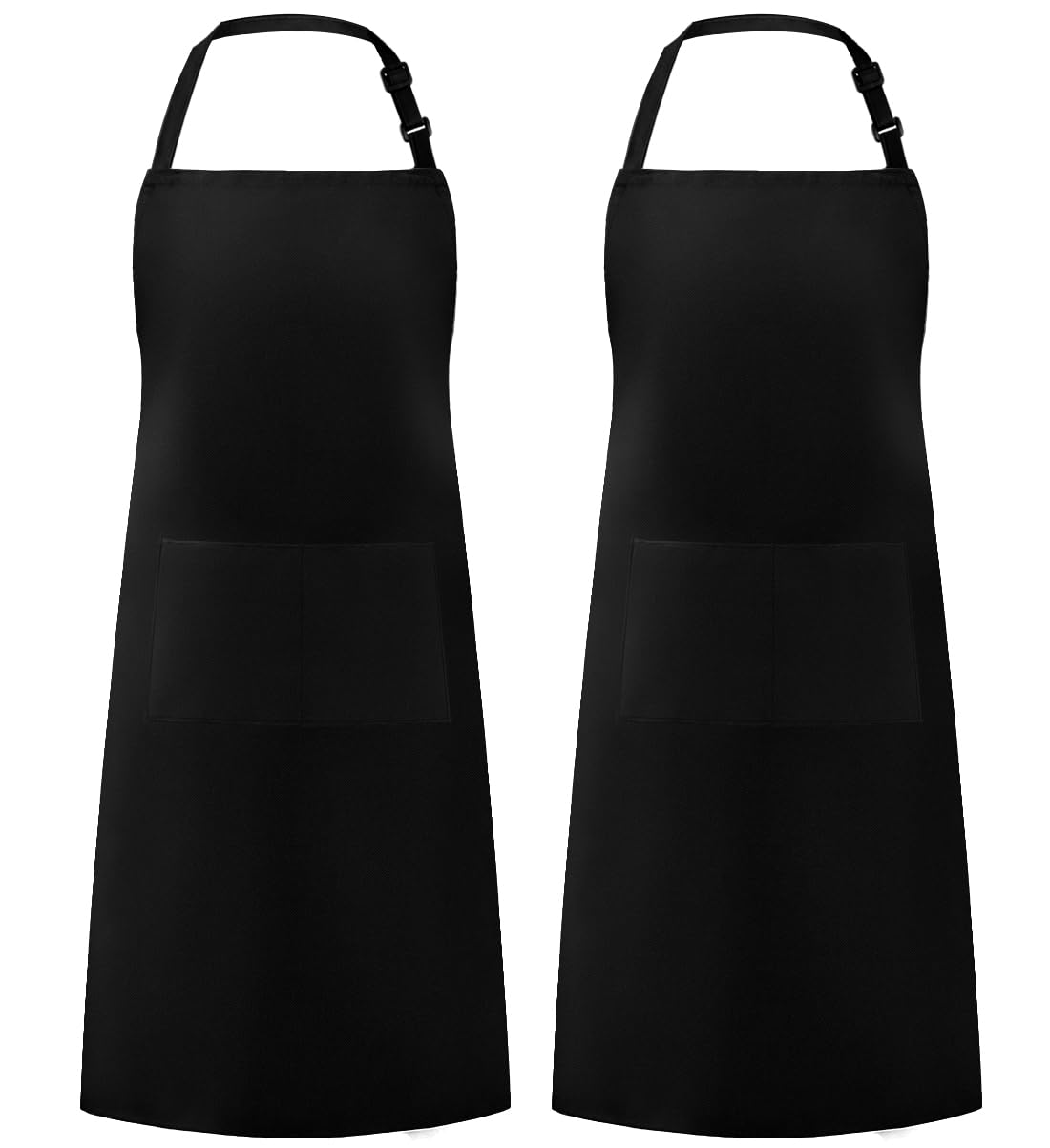 Syntus Adjustable Bib Apron with 2 Pockets Cooking Kitchen Aprons for Women Men Chef