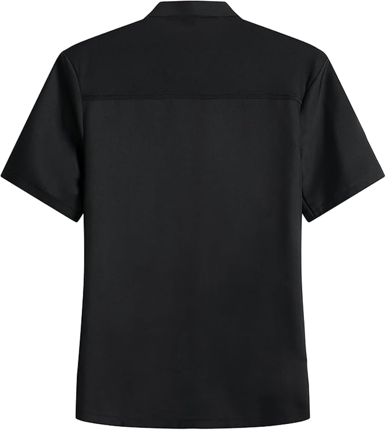 KITCHIEF Black Chef Coat With Mesh Lightweight Chef Jacket Men Short Sleeve Chef Uniform for Kitchen,Restaurant,Bakery