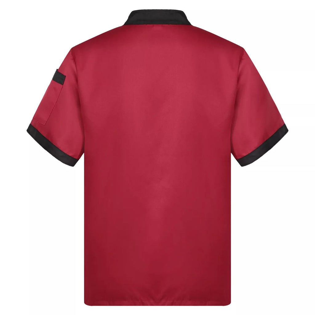 Unisex Chef Coat Short Sleeve,Chef Coat Men/Women Comfortable Button Closure - Kitchen,Restaurant,Hotel Uniform