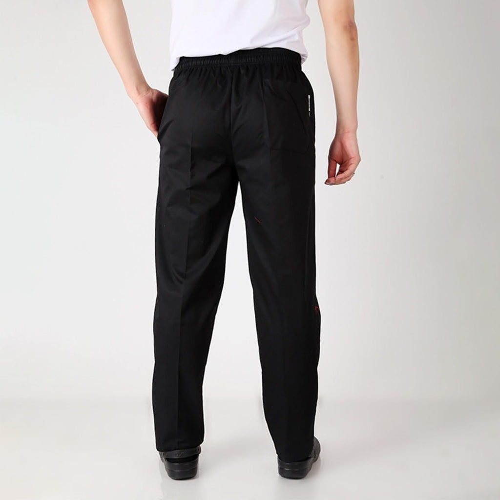 Chef Pants Unisex - Baggy Elastic Waist Cook Bottoms Restaurant Kitchen Service Work Uniform Pantalones de Cocina