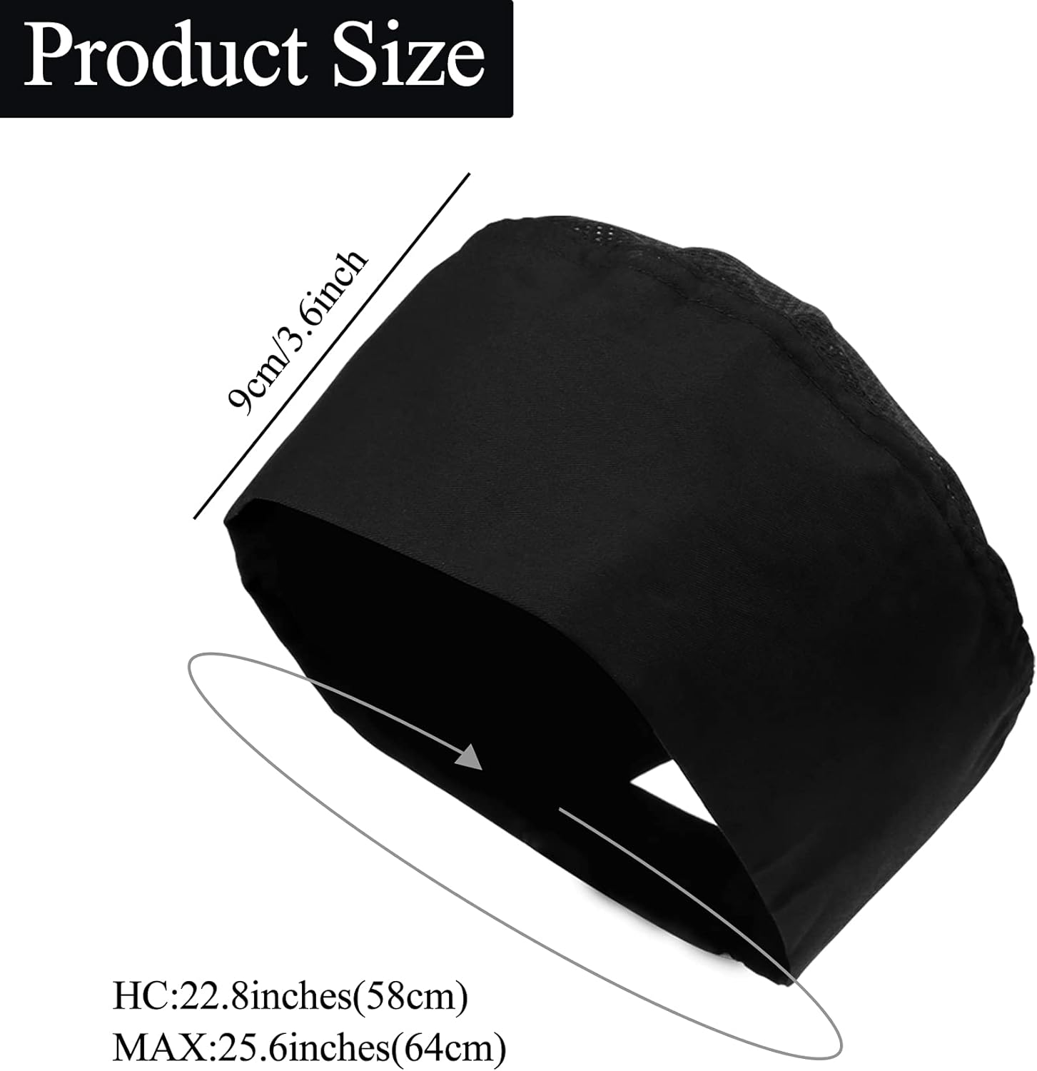 4 Pcs Unisex Chef Hats Adjustable Kitchen Cooking Caps with Breathable Mesh Top