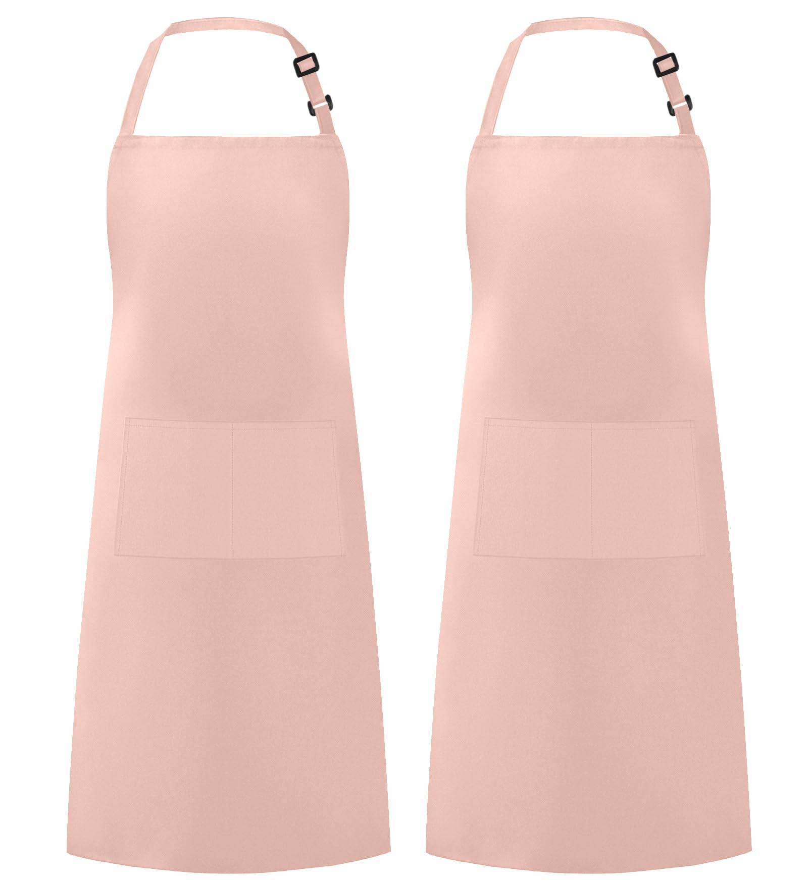 Syntus Adjustable Bib Apron with 2 Pockets Cooking Kitchen Aprons for Women Men Chef