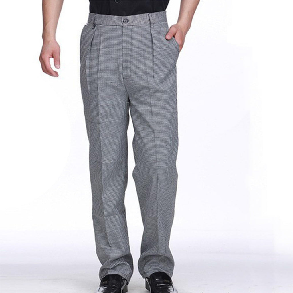Chef Pants Unisex - Baggy Elastic Waist Cook Bottoms Restaurant Kitchen Service Work Uniform Pantalones de Cocina