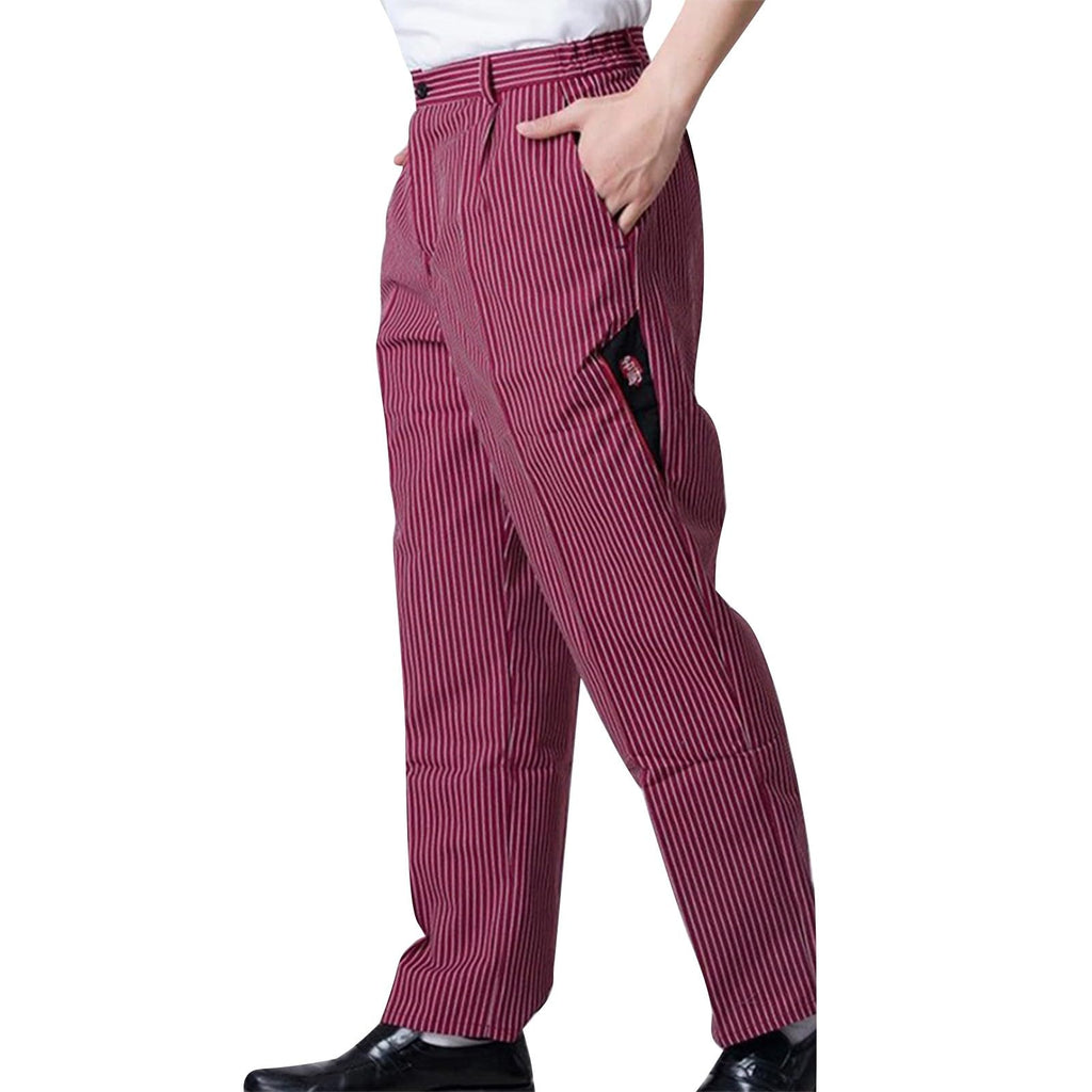 Chef Pants Unisex - Baggy Elastic Waist Cook Bottoms Restaurant Kitchen Service Work Uniform Pantalones de Cocina