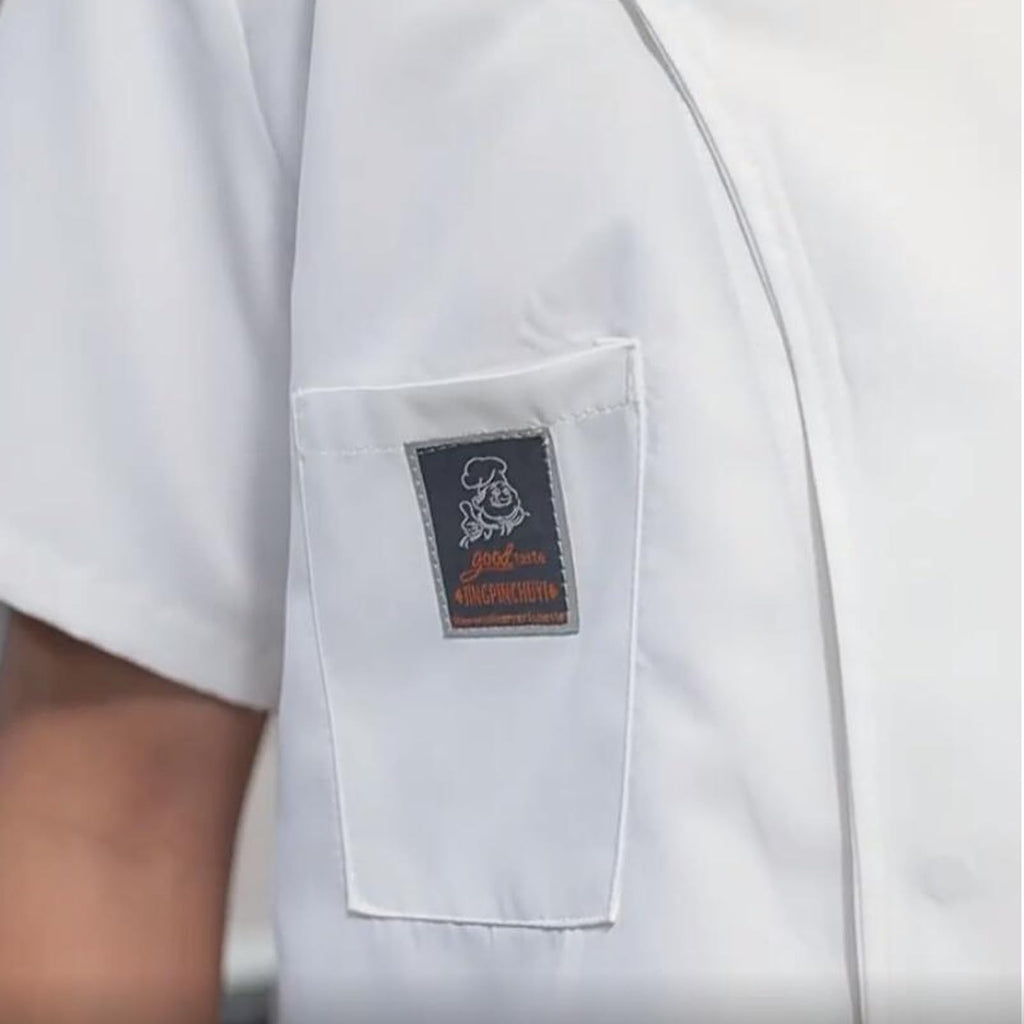 Unisex Chef Coat Short Sleeve,Chef Coat Men/Women Comfortable Button Closure - Kitchen,Restaurant,Hotel Uniform