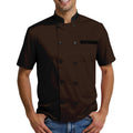Unisex Chef Work Shirts Jacket Hotel Uniform Comfortable Button Closure Kitchen Restaurant Short Sleeve Breathable Coat