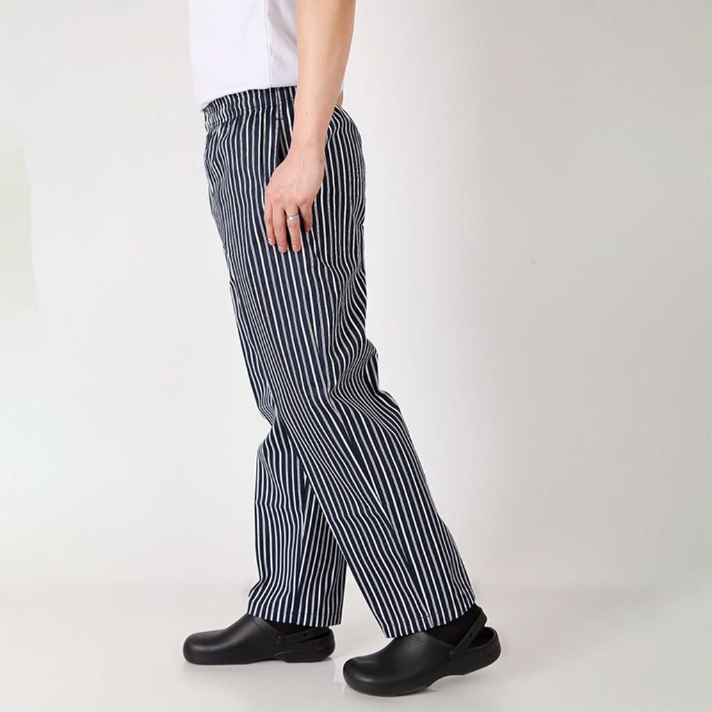 Chef Pants Unisex - Baggy Elastic Waist Cook Bottoms Restaurant Kitchen Service Work Uniform Pantalones de Cocina