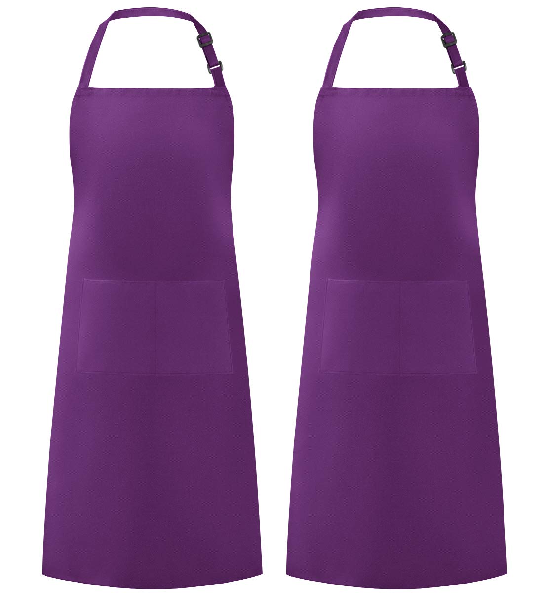 Syntus Adjustable Bib Apron with 2 Pockets Cooking Kitchen Aprons for Women Men Chef