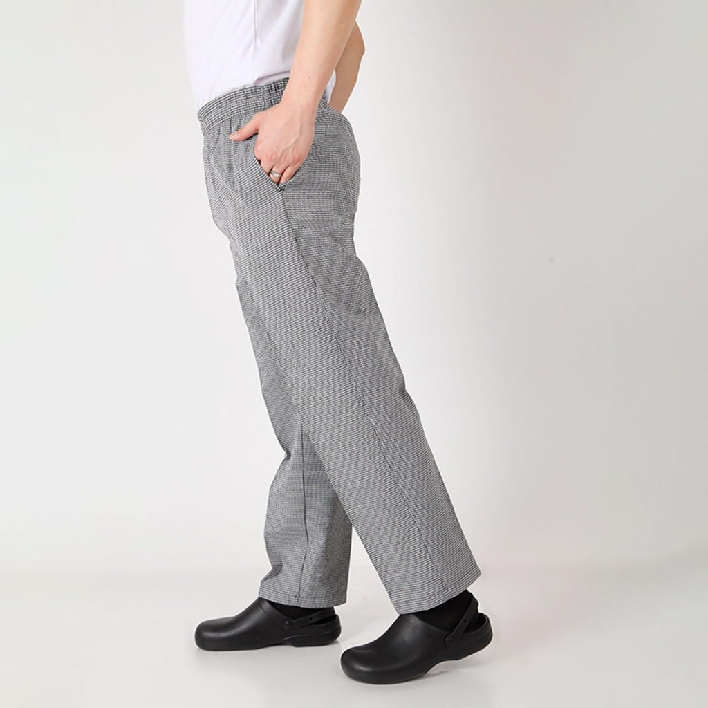 Chef Pants Unisex - Baggy Elastic Waist Cook Bottoms Restaurant Kitchen Service Work Uniform Pantalones de Cocina
