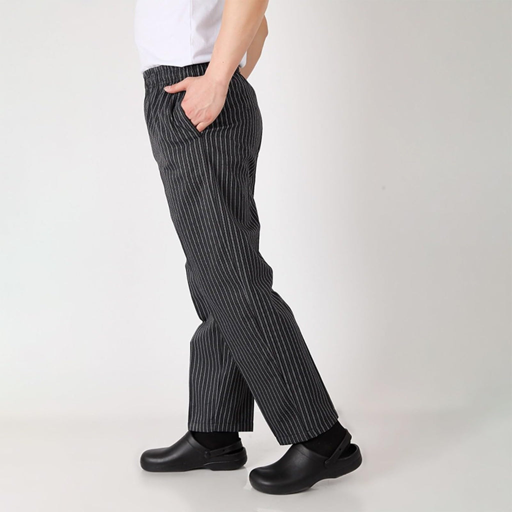 Chef Pants Unisex - Baggy Elastic Waist Cook Bottoms Restaurant Kitchen Service Work Uniform Pantalones de Cocina