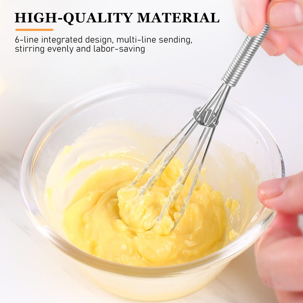 NileHome Stainless Steel Whisk Set 8" 10" 12" Kitchen Whisk Balloon Whisk Kitchen Wisk Wire Whisks for Cooking, Whisking, Blending, Beating, Stirring-3 Pack…