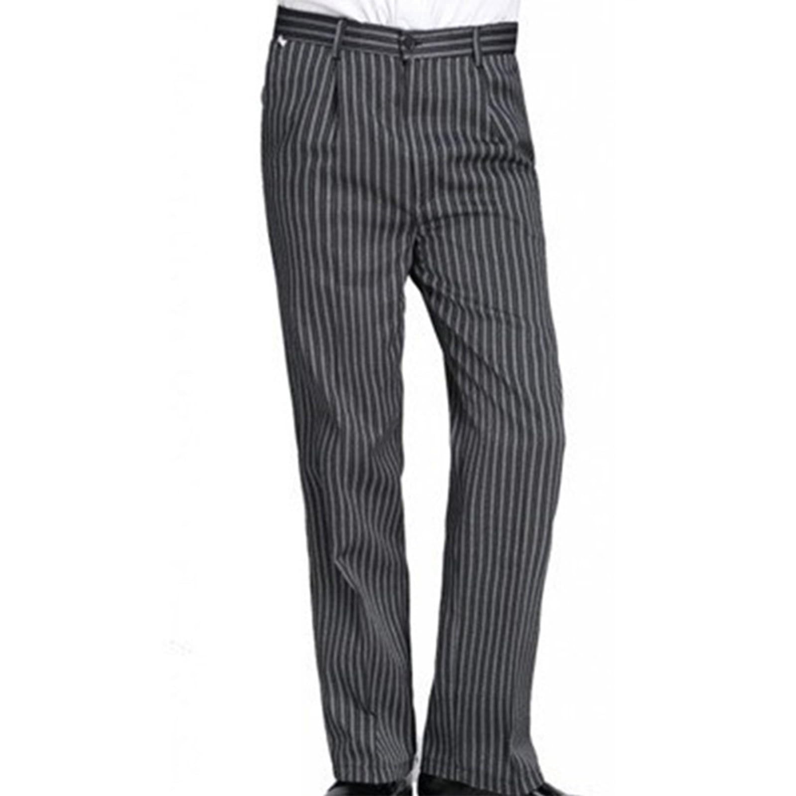 Chef Pants Unisex - Baggy Elastic Waist Cook Bottoms Restaurant Kitchen Service Work Uniform Pantalones de Cocina