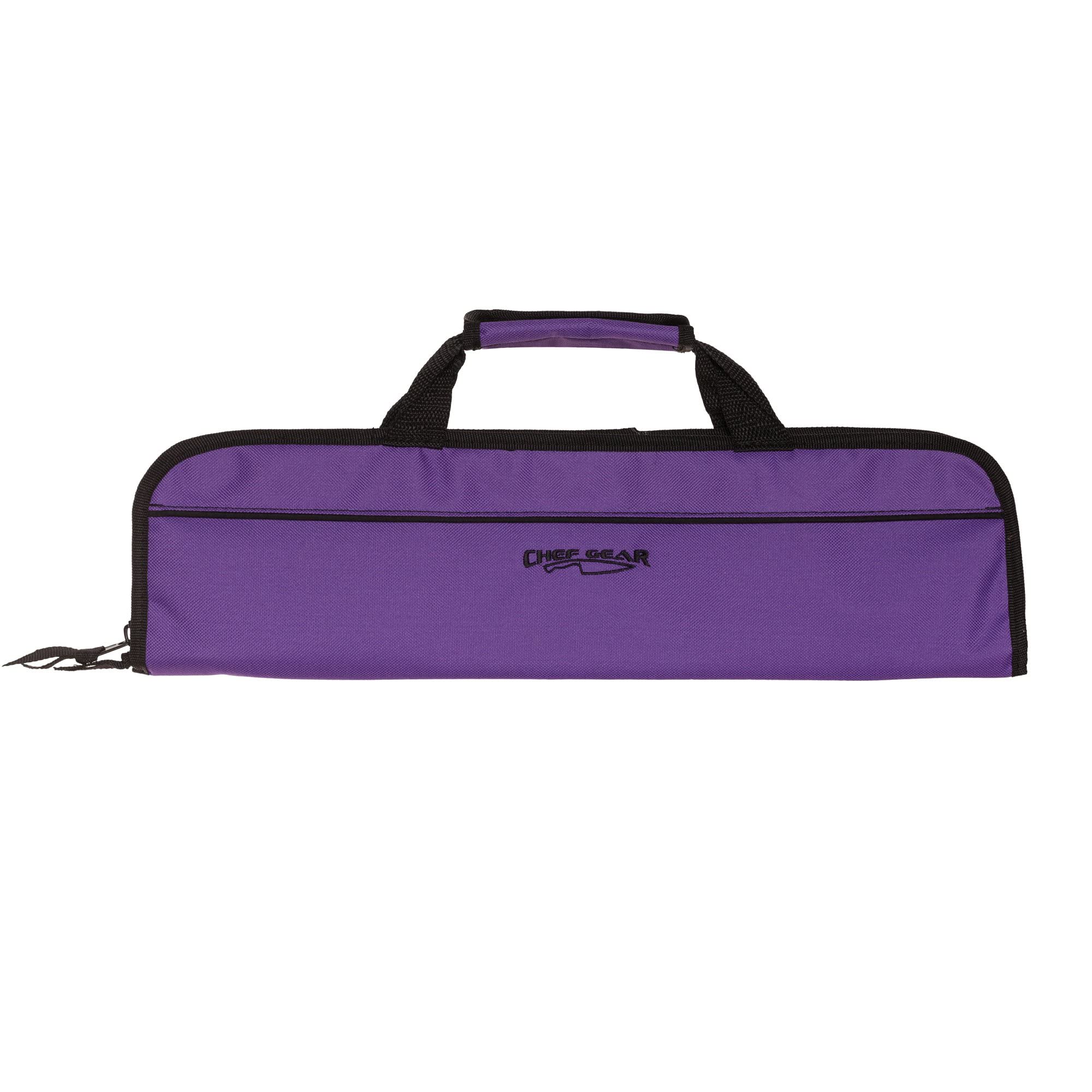 Ergo Chef 5 Pocket Chef Knife Case Roll Bag Bi-Fold (Black) Lightweight - Durable Nylon / Polyester Blend– Perfect for the Busy Traveling Chef