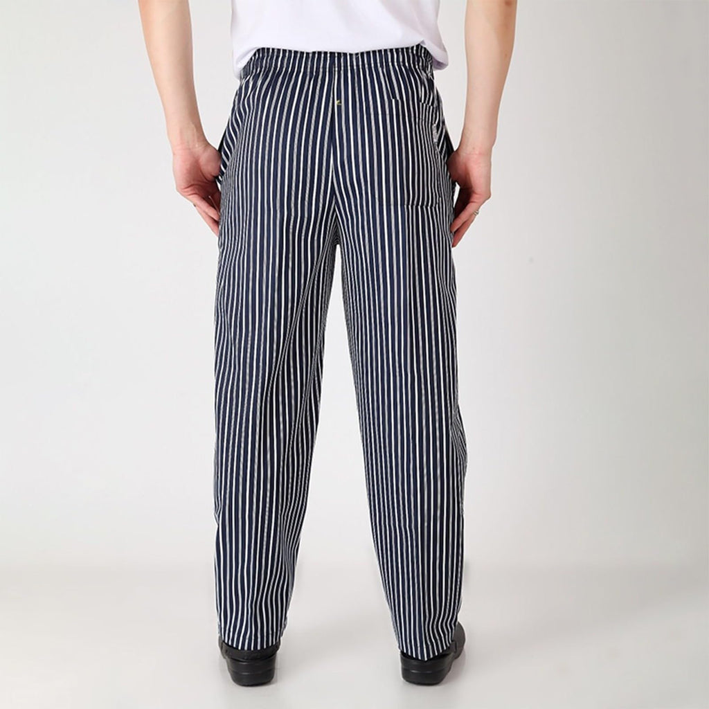Chef Pants Unisex - Baggy Elastic Waist Cook Bottoms Restaurant Kitchen Service Work Uniform Pantalones de Cocina