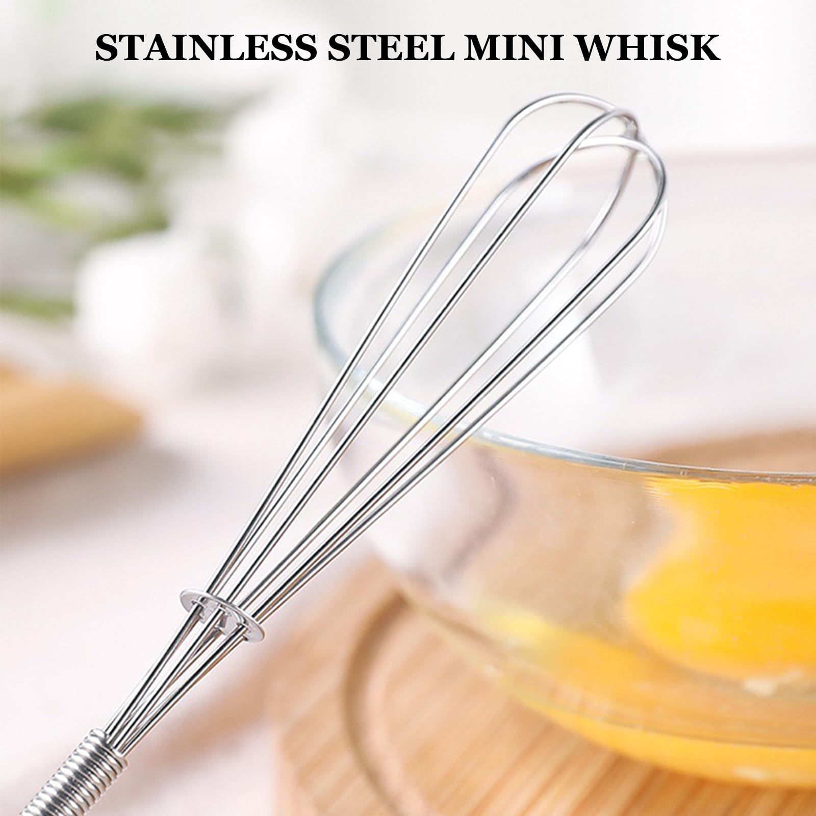 NileHome Stainless Steel Whisk Set 8" 10" 12" Kitchen Whisk Balloon Whisk Kitchen Wisk Wire Whisks for Cooking, Whisking, Blending, Beating, Stirring-3 Pack…