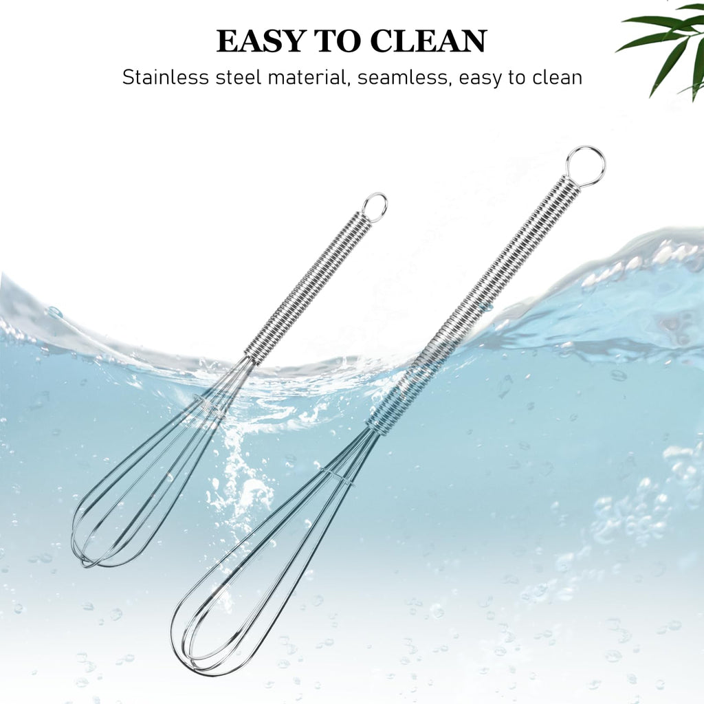 NileHome Stainless Steel Whisk Set 8" 10" 12" Kitchen Whisk Balloon Whisk Kitchen Wisk Wire Whisks for Cooking, Whisking, Blending, Beating, Stirring-3 Pack…