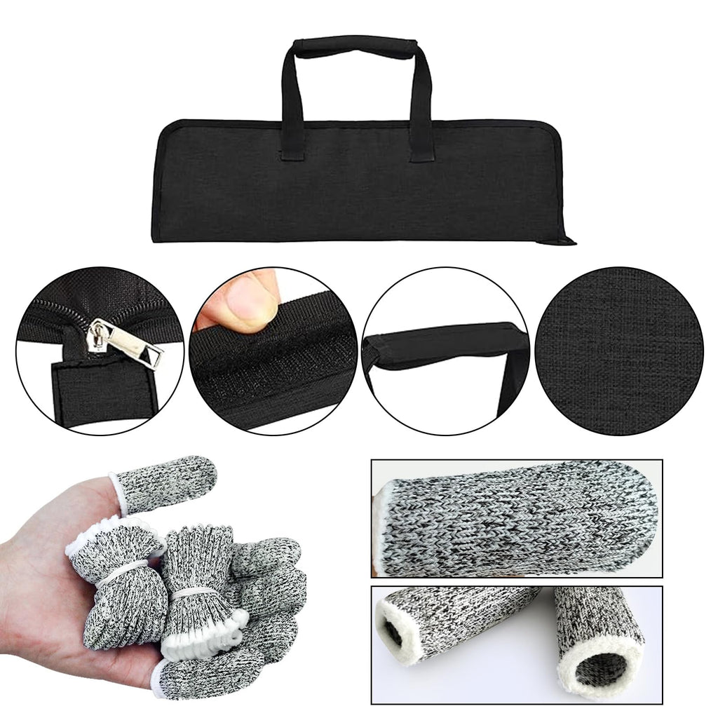 Chef’s Knife Roll Bag, Heavy Duty Oxford Chef Knife Bag, Portable 13 Slots Chef Knife Case, Multi-function Cutlery Knives Pouch Holder Knife Wrap Wallet Tool Roll