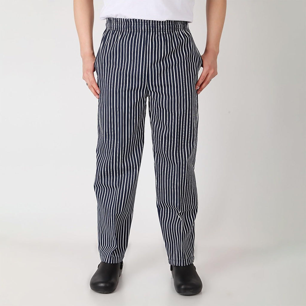Chef Pants Unisex - Baggy Elastic Waist Cook Bottoms Restaurant Kitchen Service Work Uniform Pantalones de Cocina