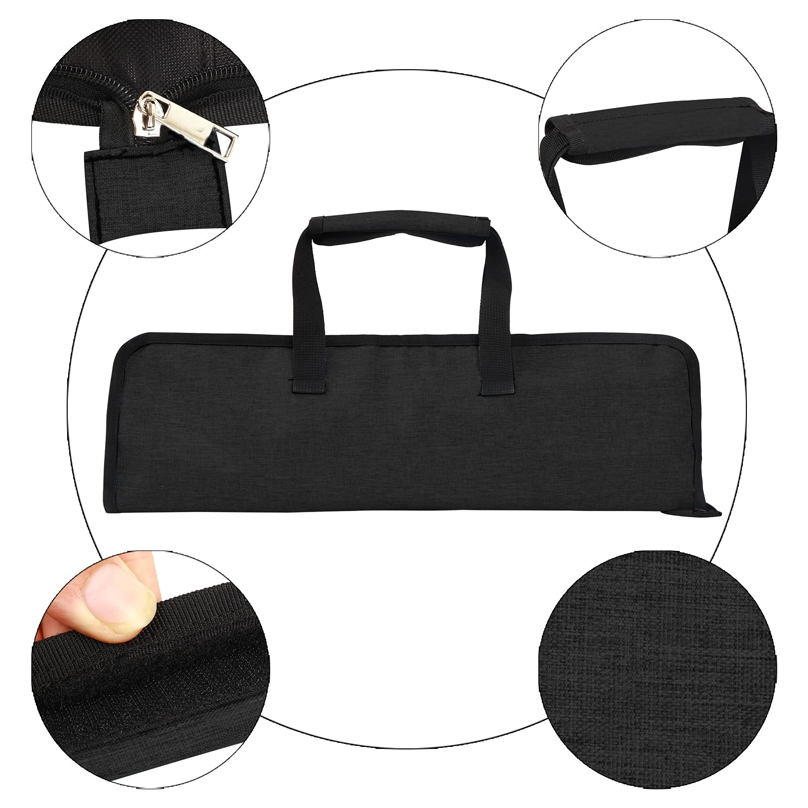 Chef’s Knife Roll Bag, Heavy Duty Oxford Chef Knife Bag, Portable 13 Slots Chef Knife Case, Multi-function Cutlery Knives Pouch Holder Knife Wrap Wallet Tool Roll