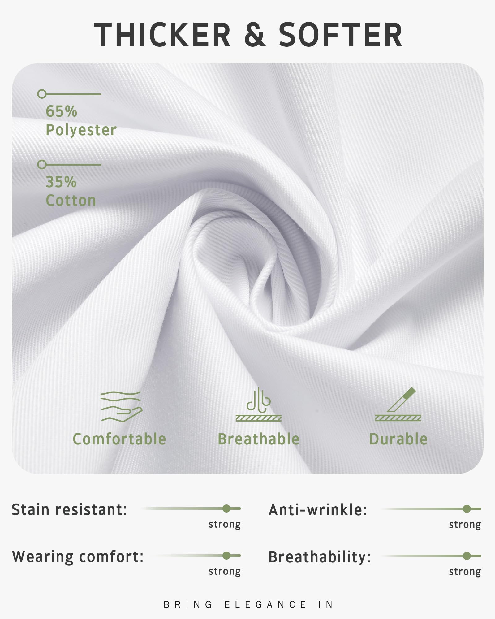 Syntus Adjustable Bib Apron with 2 Pockets Cooking Kitchen Aprons for Women Men Chef