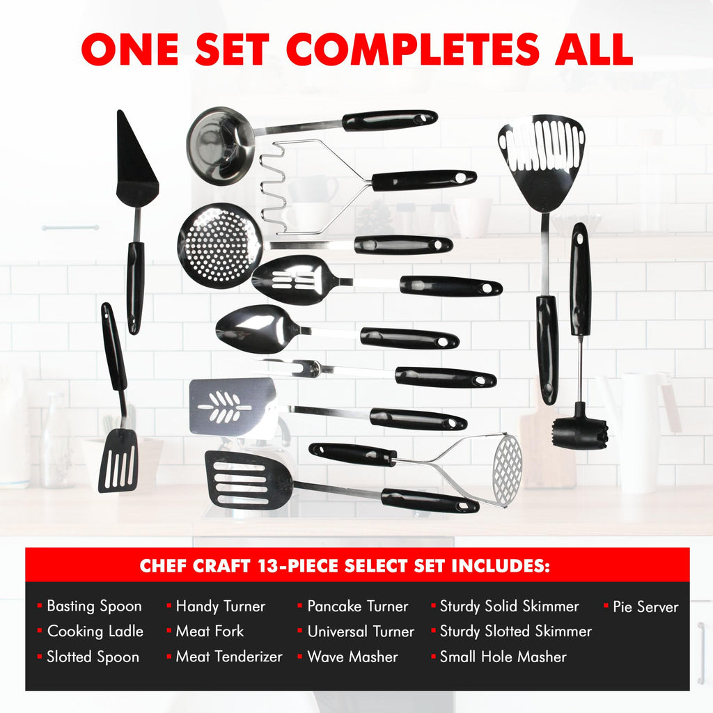 Chef Craft Select Meat Cooking Fork, 13 inch, Stainless Steel