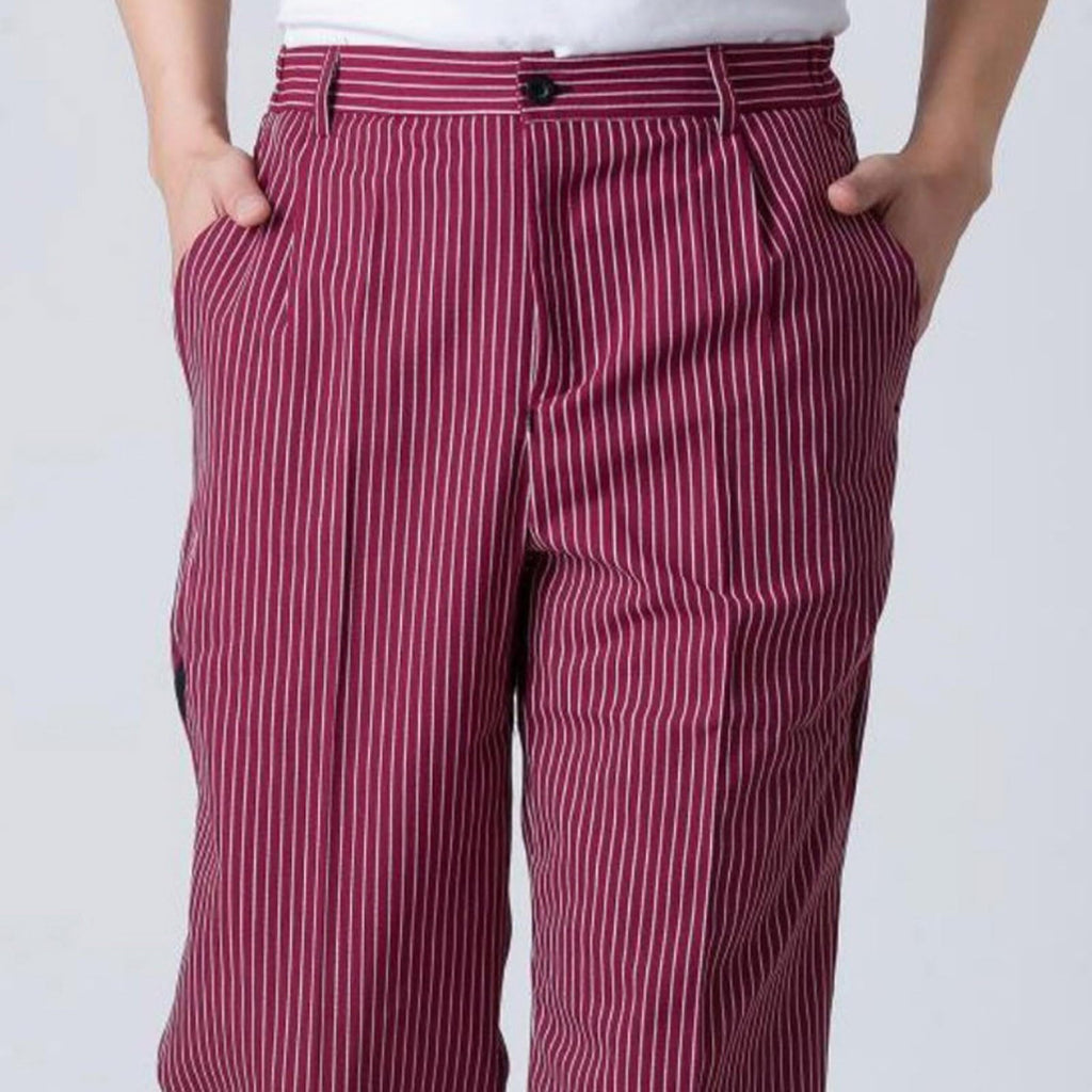 Chef Pants Unisex - Baggy Elastic Waist Cook Bottoms Restaurant Kitchen Service Work Uniform Pantalones de Cocina