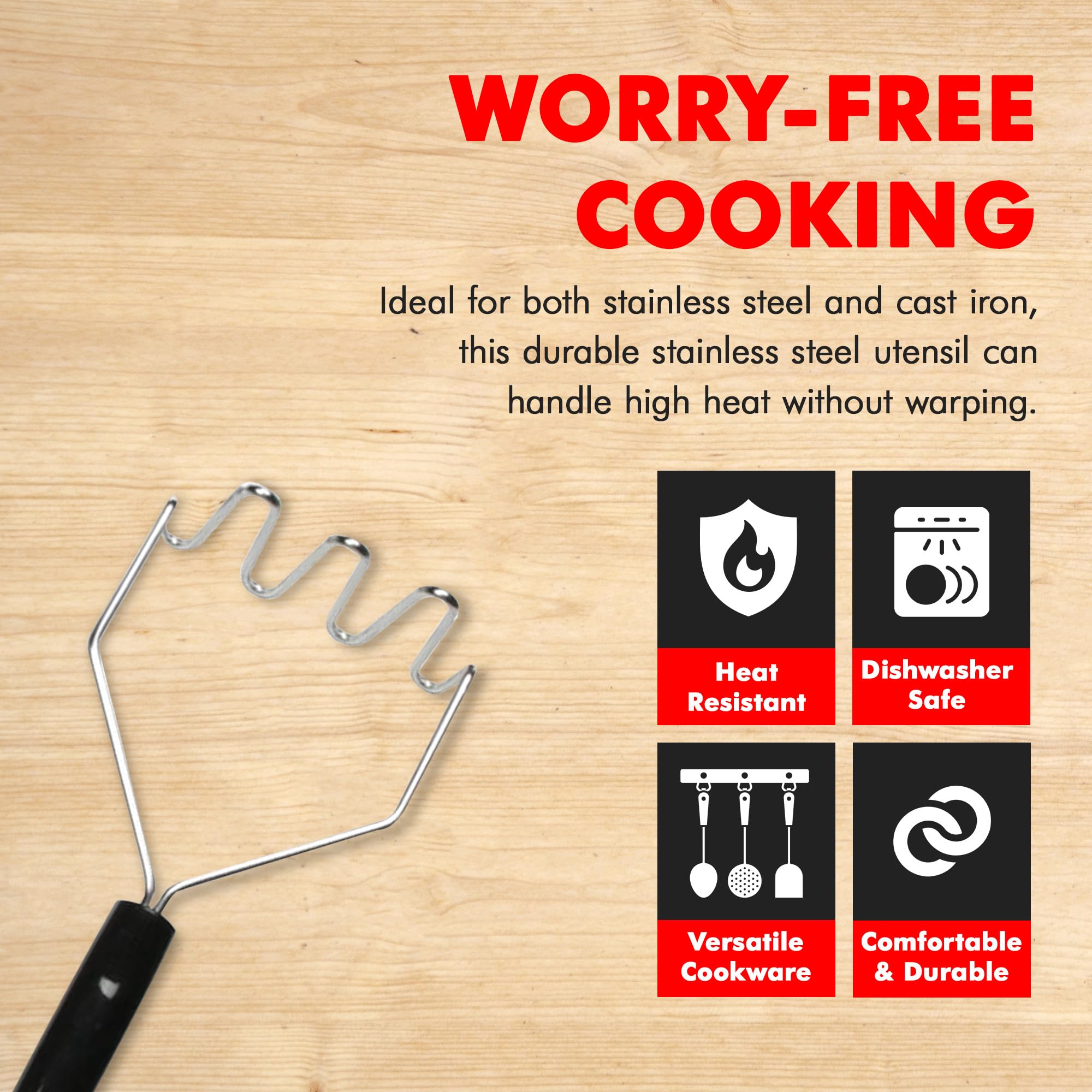 Chef Craft Select Meat Cooking Fork, 13 inch, Stainless Steel