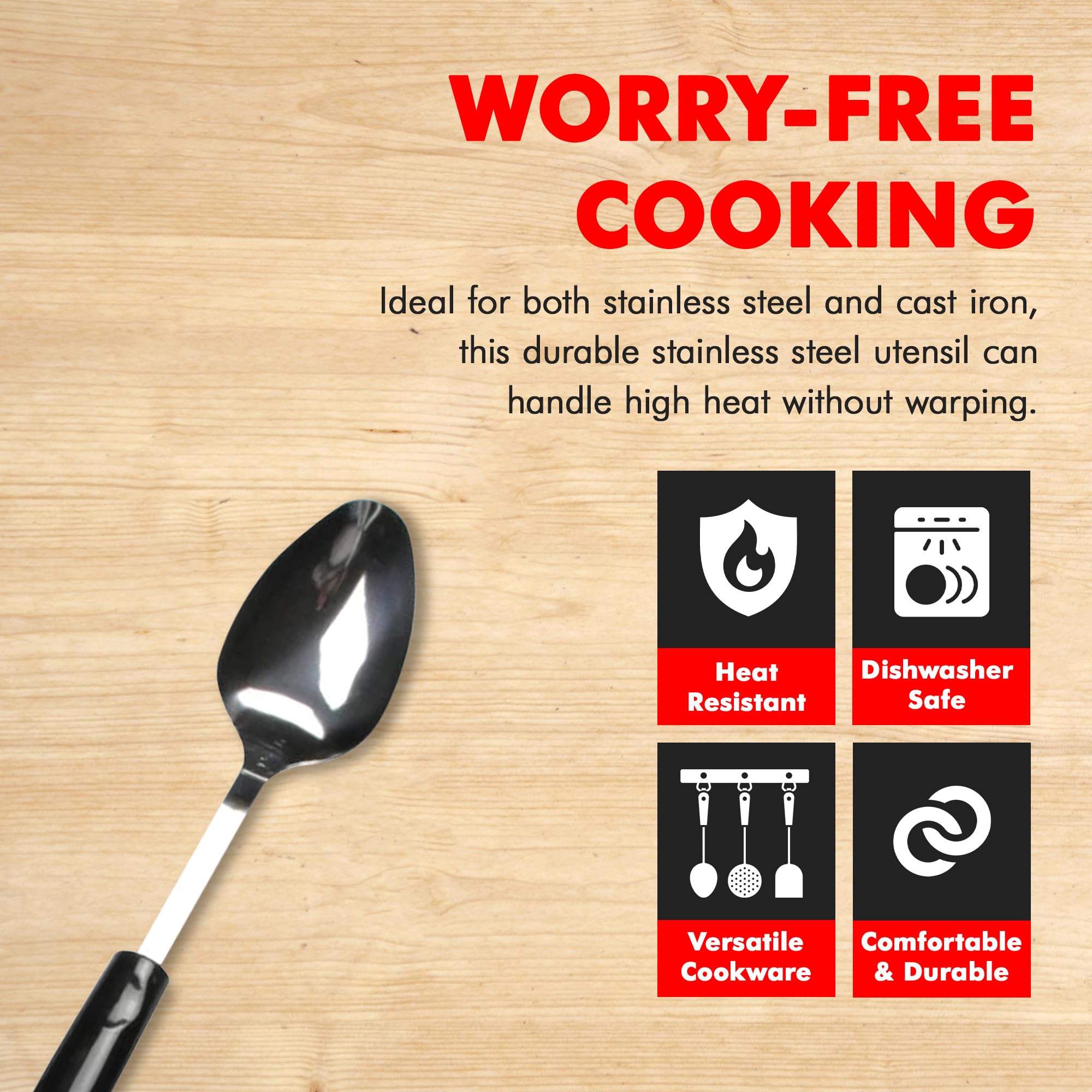 Chef Craft Select Meat Cooking Fork, 13 inch, Stainless Steel