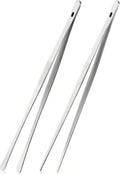 ChefBee Kitchen Cooking Tongs Tweezers - 2PCS 12" Stainless Steel