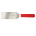 High Heat Square Edge Turner with Red Nylon Handle
