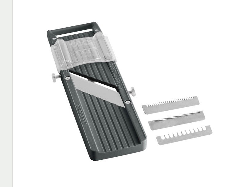 Japanese Mandoline with 3 Interchangeable Blades and Finger Guard