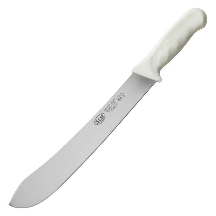 Choice 8" Butcher Knife with White Handle