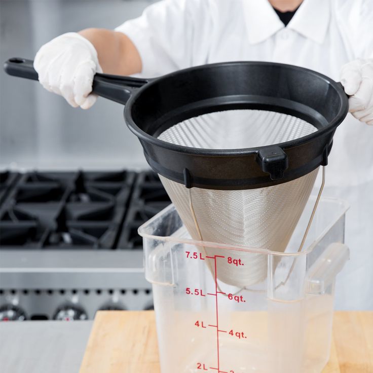 Choice 8" Stainless Steel Bouillon / Chinois Strainer