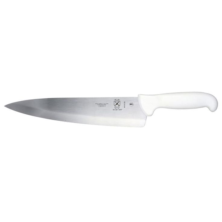 Chef Knife with White Handle 10"