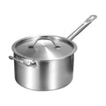 10 Qt. Stainless Steel Sauce Pan with Aluminum-Clad Bottom and Cover
