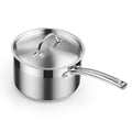 1 qt Steel Sauce Pan with Aluminum-Clad Bottom and Cover