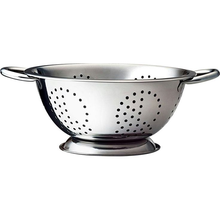 Steel Colander with Base and Handles